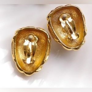 Gilded "Venetian Mist" Statement Earrings